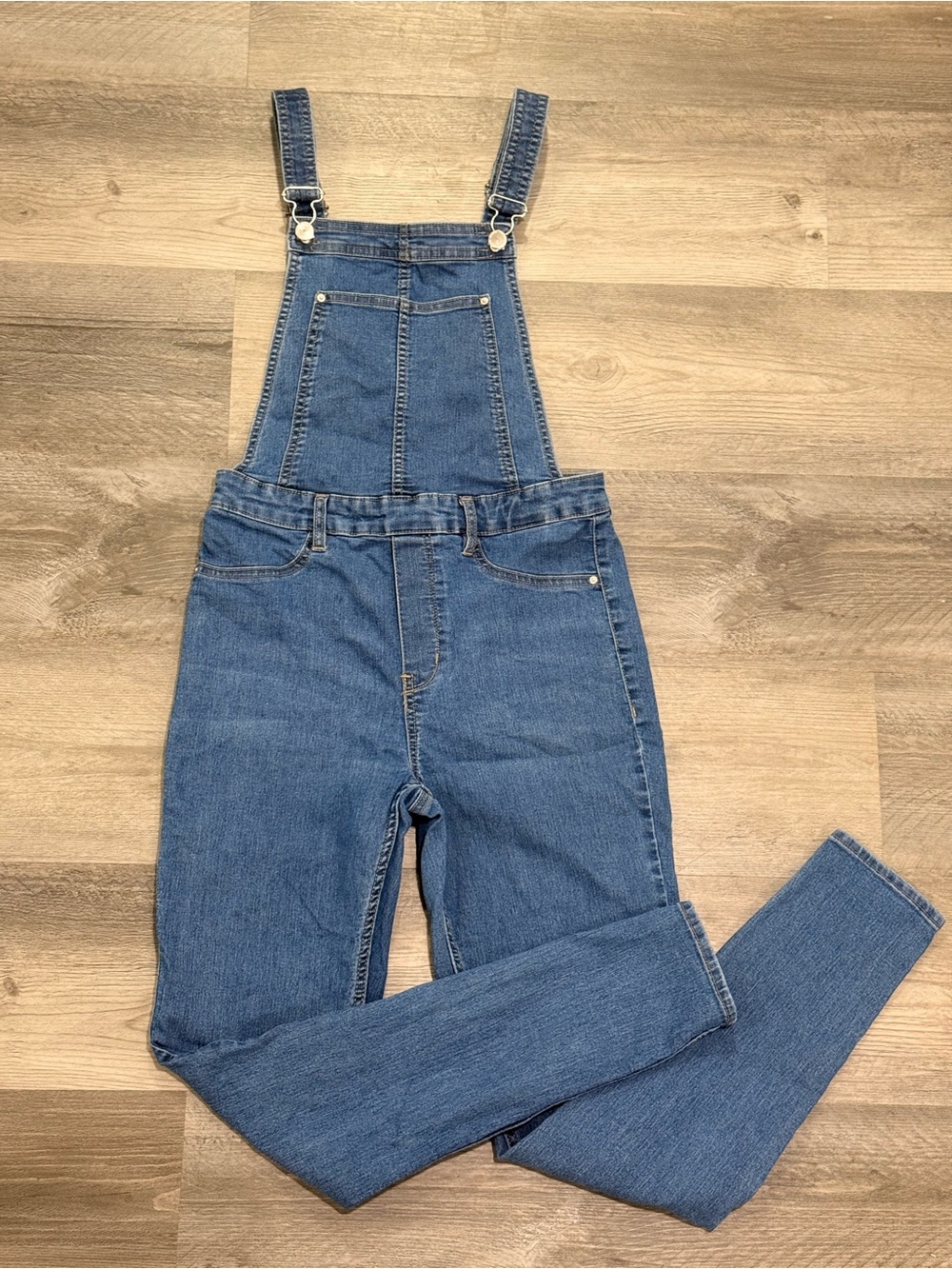 Blue Denim Overalls Jeans - Classic Women's Bib Jumpsuit